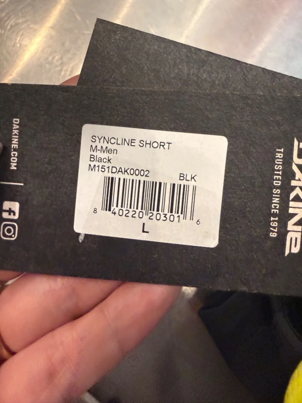 NWT Dakine Syncline Men's MTB Mountain Bike Shorts Black Large L